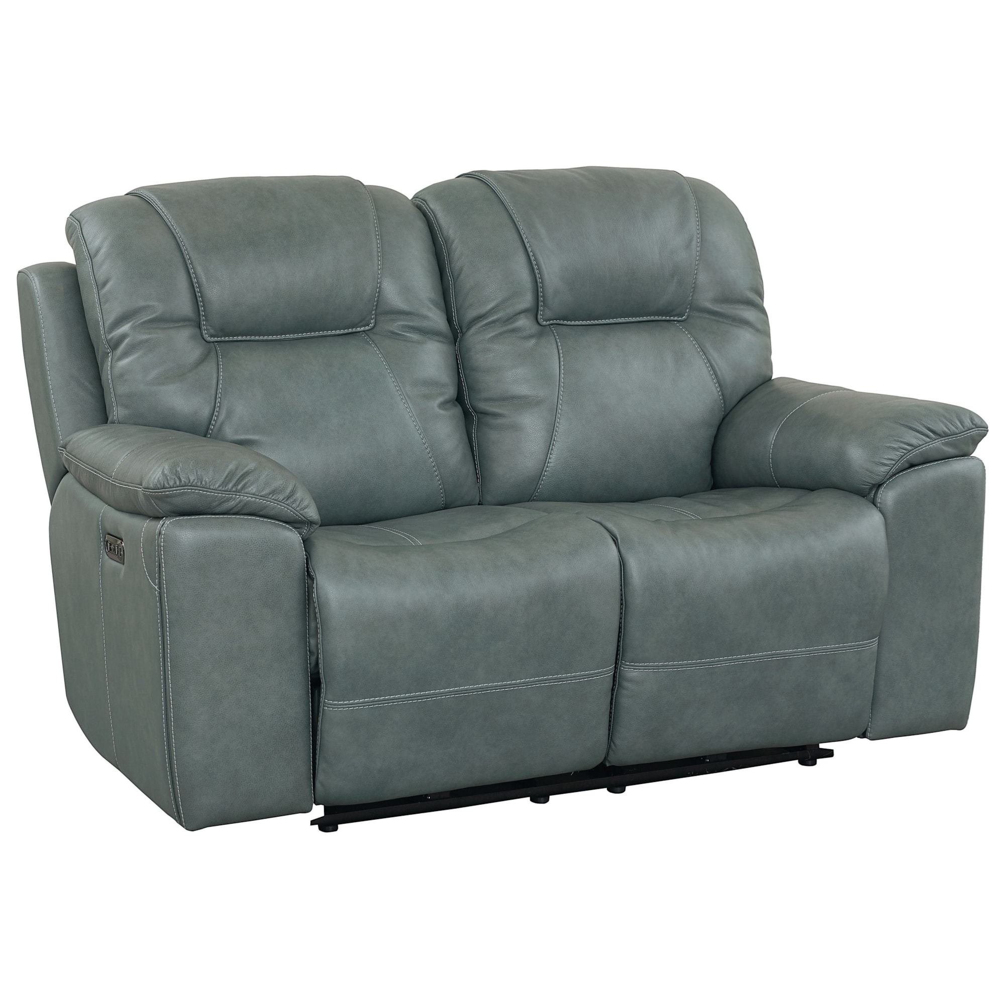 Bassett Club Level Chandler 3739P42B Casual Reclining Loveseat with